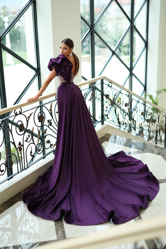 Ball Gown Royal Purple Long Dress Royal Purple Evening Dress